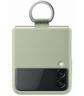 Originalus žalias (Olive) dėklas "Silicone Cover" Samsung Galaxy Flip 3 telefonui "EF-PF711TME"