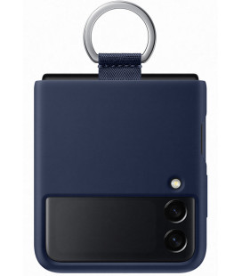 Originalus mėlynas dėklas "Silicone Cover" Samsung Galaxy Flip 3 telefonui "EF-PF711TNE"