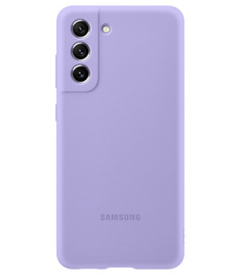 Originalus purpurinis (Levander) dėklas "Silicone Cover" Samsung Galaxy S21 FE telefonui "EF-PG990TVE"