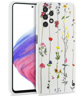 Baltas dėklas Samsung Galaxy A53 5G telefonui "Tech-Protect Mood Garden White"