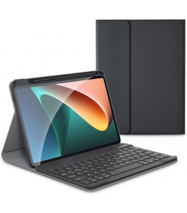 Juodas atverčiamas dėklas + klaviatūra Xiaomi Pad 5 / 5 Pro planšetei "Tech-Protect SC Pen + Keyboard"