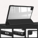 Juodas atverčiamas dėklas Samsung Galaxy Tab A8 10.5 X200 / X205 planšetei "Tech-Protect Smartcase Hybrid"
