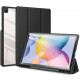 Juodas atverčiamas dėklas Samsung Galaxy Tab S6 Lite 10.4 P610 / P615 planšetei "Dux Ducis Toby"