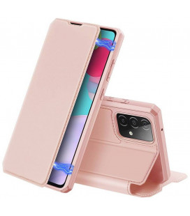 Rožinis atverčiamas dėklas Samsung Galaxy A52 / A52 5G / A52s 5G telefonui "Dux Ducis Skin X"