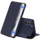 Mėlynas atverčiamas dėklas Samsung Galaxy S21 FE 5G telefonui "Dux Ducis Skin X"