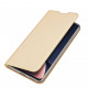 Auksinės spalvos atverčiamas dėklas Xiaomi 12 Pro telefonui "Dux Ducis Skin Pro"