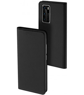 Juodas atverčiamas dėklas Huawei P40 telefonui "Dux Ducis Skin Pro"
