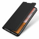 Juodas atverčiamas dėklas Samsung Galaxy A72 telefonui "Dux Ducis Skin Pro"