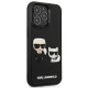 Juodas dėklas Apple iPhone 13 Pro Max telefonui "Karl Lagerfeld and Choupette 3D Case"