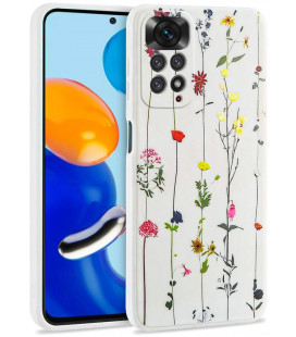 Dėklas Xiaomi Redmi Note 11 / 11S telefonui "Tech-Protect Mood Garden White"