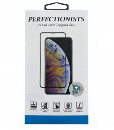 LCD apsauginis stikliukas 5D Perfectionists Xiaomi Redmi Note 10 4G/Note 10S lenktas juodas
