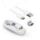 Originalus baltas Samsung USB - Type-C 3A 120cm laidas "EP-DN930CWE"