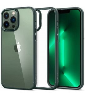 Žalias dėklas Apple iPhone 13 Pro telefonui "Spigen Ultra Hybrid"