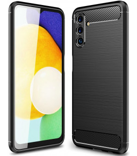 Juodas dėklas Samsung Galaxy A13 5G / A04s telefonui "Tech-Protect TPUCarbon"