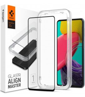 Apsauginis grūdintas stiklas Samsung Galaxy M53 5G telefonui "Spigen AlignMaster Glas tR"