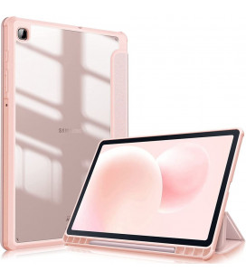Rožinis atverčiamas dėklas Samsung Galaxy Tab S6 Lite 10.4 2020 / 2022 planšetei "Tech-Protect Smartcase Hybrid"