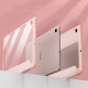 Rožinis atverčiamas dėklas Samsung Galaxy Tab S6 Lite 10.4 2020 - 2024 planšetei "Tech-Protect Smartcase Hybrid"