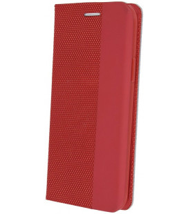 Raudonas atverčiamas dėklas Samsung Galaxy A13 5G / A04s telefonui "Smart Senso"