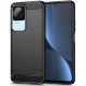 Juodas dėklas Xiaomi Poco F4 5G telefonui "Tech-Protect TPUCarbon"