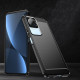 Juodas dėklas Xiaomi Poco F4 5G telefonui "Tech-Protect TPUCarbon"