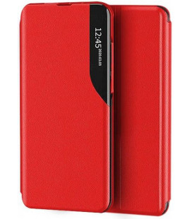 Raudonas atverčiamas dėklas Samsung Galaxy S20 FE telefonui "Smart View TPU"