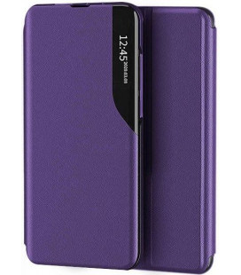 Violetinis atverčiamas dėklas Samsung Galaxy S21 5G telefonui "Smart View TPU"