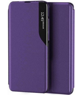 Violetinis atverčiamas dėklas Samsung Galaxy A02s telefonui "Smart View TPU"