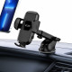 Juodas automobilinis telefono laikiklis "Tech-Protect V3 Windshield & Dashboard"