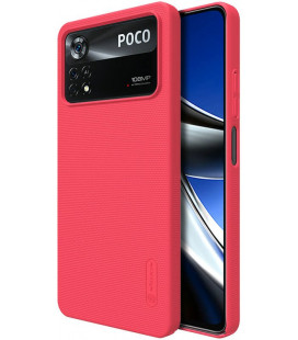 Raudonas dėklas Xiaomi Poco X4 Pro 5G telefonui "Nillkin Super Frosted"