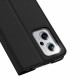 Juodas atverčiamas dėklas Xiaomi Poco X4 GT telefonui "Dux Ducis Skin Pro"