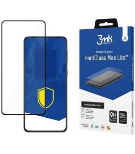 Juodas apsauginis grūdintas stiklas Samsung Galaxy S22 Plus telefonui "3MK Hard Glass Max Lite"