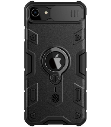 Juodas dėklas Apple iPhone 7 / 8 / SE 2020 / SE 2022 telefonui "Nillkin CamShield Armor Hard"