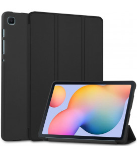 Juodas atverčiamas dėklas Samsung Galaxy Tab S6 Lite 10.4 2020 / 2022 planšetei "Tech-Protect Smartcase 2"