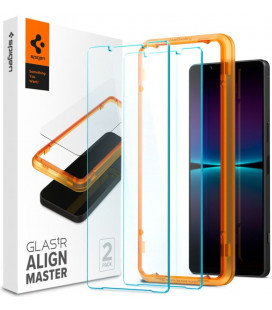 Apsauginis grūdintas stiklas Sony Xperia 1 IV telefonui "Spigen AlignMaster Glas tR"