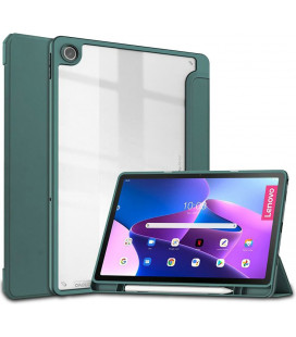 Žalias atverčiamas dėklas Lenovo Tab M10 Plus 10.6 3rd Gen planšetei "Tech-Protect SC Pen Hybrid"