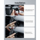 Pilkas automobilinis telefonų laikiklis "ESR Halolock Magnetic Vent"