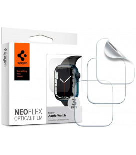 Apsauginės ekrano plėvelės Apple Watch  6 / 7 / 8 / 9 / SE 1 / 2 / 3 (44 / 45 mm) "Spigen Neo Flex HD 3-Pack"