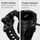 Pilkas dėklas Samsung Galaxy Watch 4 / 5 (44mm) laikrodžiui "Spigen Rugged Armor PRO"
