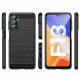 Juodas dėklas Samsung Galaxy M13 telefonui "Tech-Protect TPUCarbon"