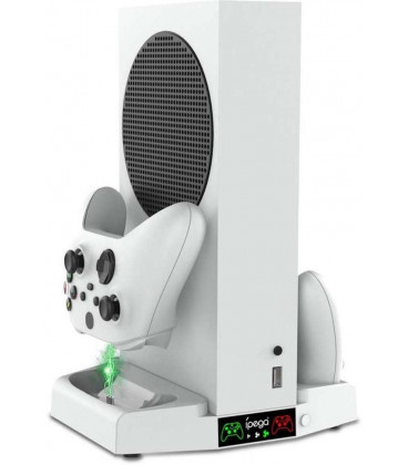 Baltas krovimo ir aušinimo stovas Xbox X kompiuteriui "iPega XBS011"