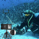 Juodas universalus dėklas telefonui nardymui "Tech-Protect IPX8 Diving Waterproof"
