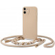 Smėlio spalvos dėklas su dirželiu Apple iPhone 11 telefonui "Tech-Protect Icon Chain"