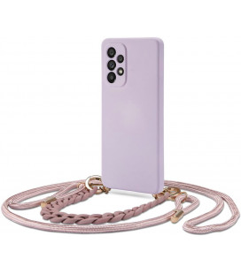 Violetinis dėklas su dirželiu Samsung Galaxy A53 5G telefonui "Tech-Protect Icon Chain"