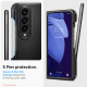 Juodas dėklas Samsung Galaxy Fold 4 telefonui "Spigen Thin Fit Pen"