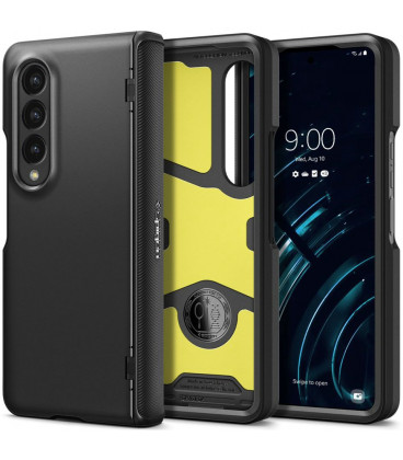 Juodas dėklas Samsung Galaxy Fold 4 telefonui "Spigen Slim Armor Pro"