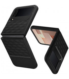 Matinis juodas dėklas Samsung Galaxy Flip 4 telefonui "Caseology Parallax"