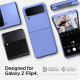 Mėlynas dėklas Samsung Galaxy Flip 4 telefonui "Spigen Airskin"