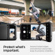 Juodas dėklas Samsung Galaxy Flip 4 telefonui "Spigen Tough Armor"