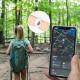 Žalia vaikiška apyrankė Apple Airtag 1 / 2 "Tech-Protect Nylon For Kids"
