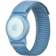 Mėlyna vaikiška apyrankė Apple Airtag 1 / 2 "Tech-Protect Nylon For Kids"